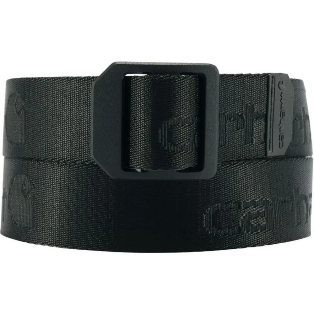 Carhartt Black Web Belt with Square Buckle